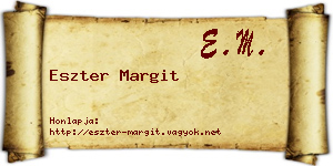 Eszter Margit névjegykártya